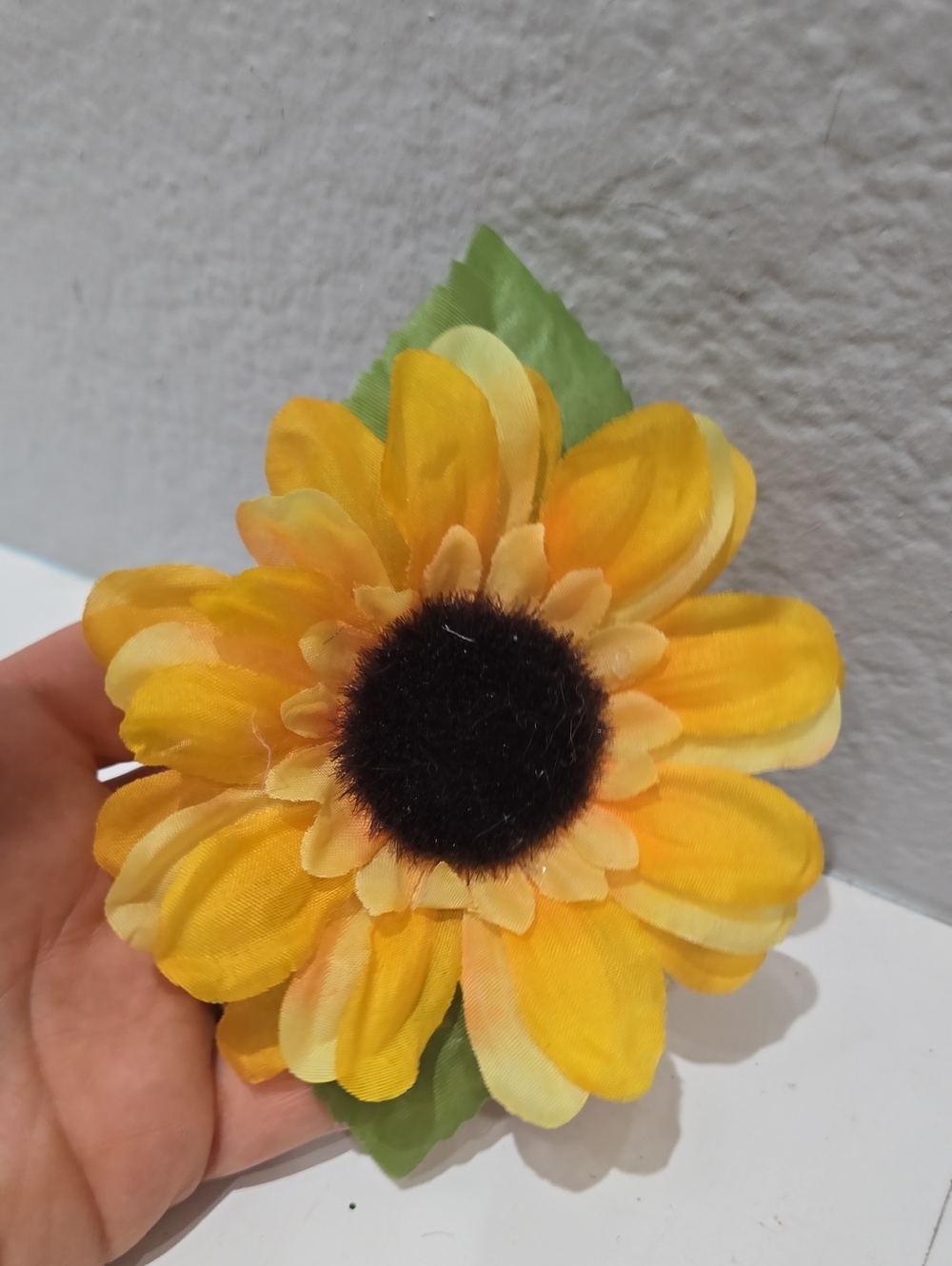 Yellow Sunflower Hair Clip - Bright Floral Accent